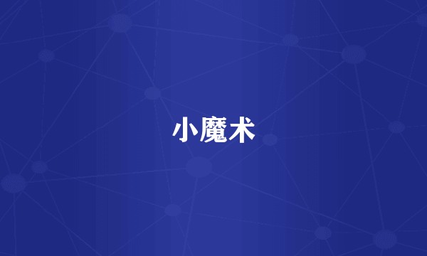 小魔术