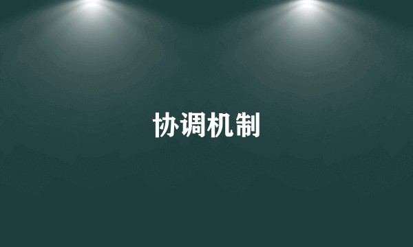 协调机制