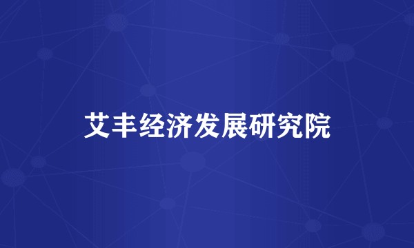 艾丰经济发展研究院