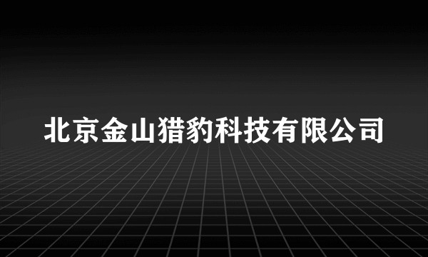 北京金山猎豹科技有限公司