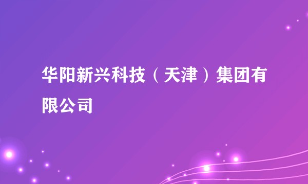 华阳新兴科技（天津）集团有限公司