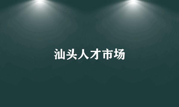 汕头人才市场