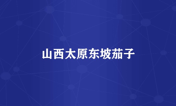 山西太原东坡茄子