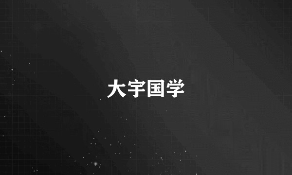 大宇国学