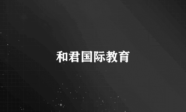 和君国际教育