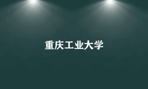 重庆工业大学