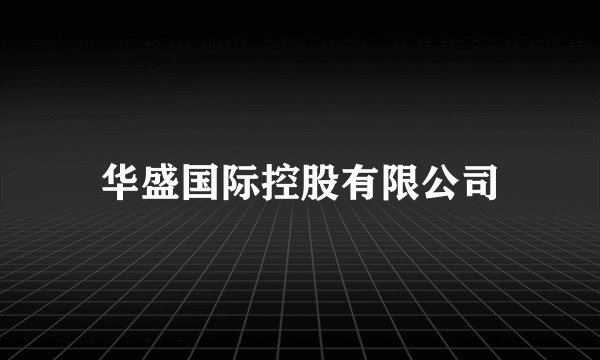 华盛国际控股有限公司