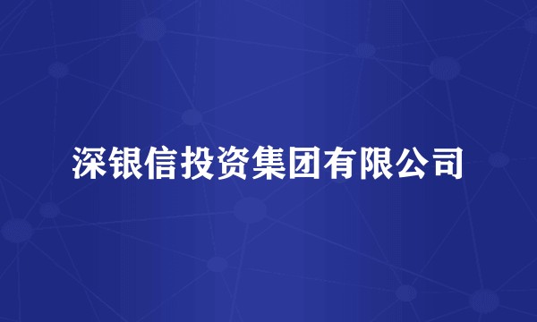 深银信投资集团有限公司
