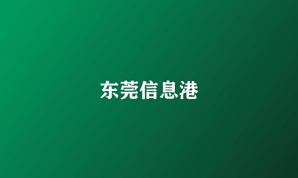 东莞信息港