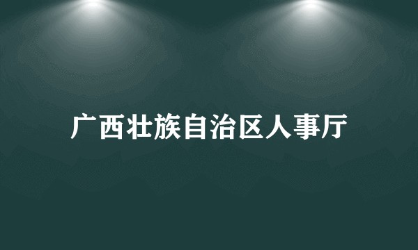 广西壮族自治区人事厅