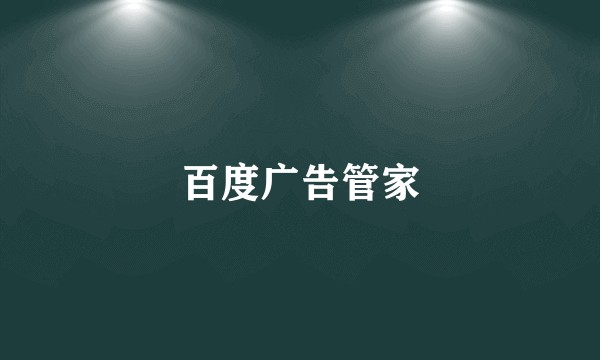 百度广告管家