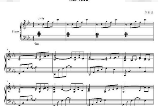The rain(日本作曲家久石让作品)