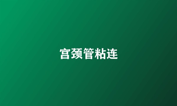 宫颈管粘连