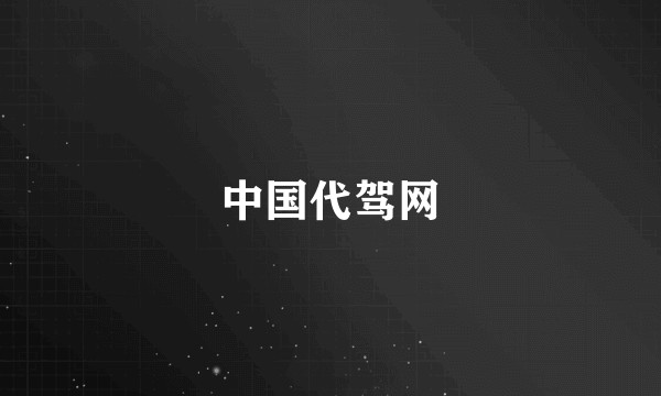 中国代驾网