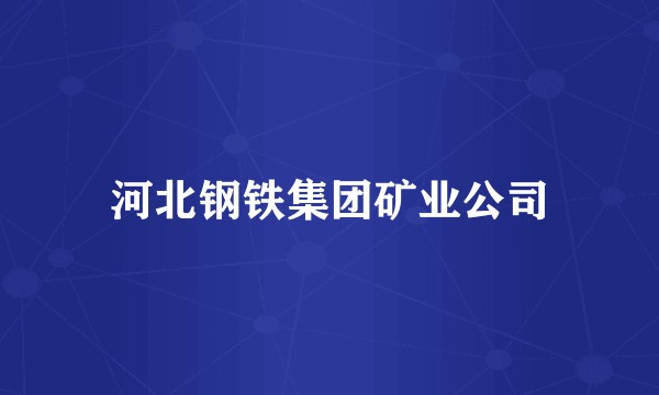 河北钢铁集团矿业公司