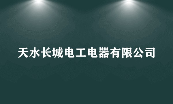 天水长城电工电器有限公司