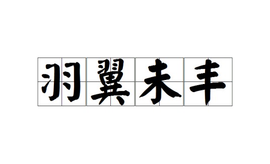 羽翼未丰