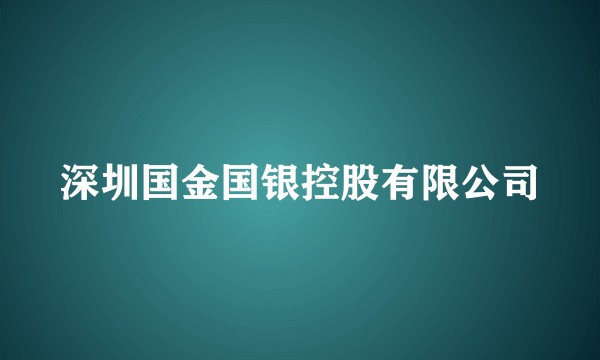 深圳国金国银控股有限公司