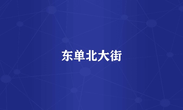 东单北大街