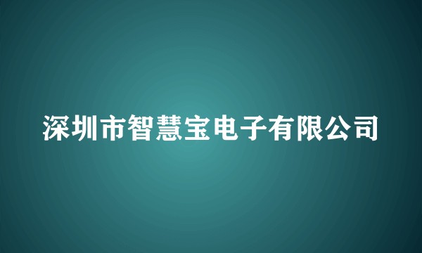 深圳市智慧宝电子有限公司