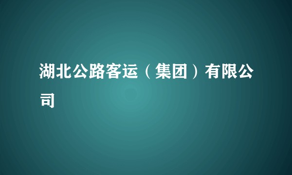 湖北公路客运（集团）有限公司