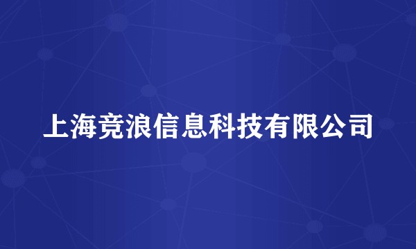 上海竞浪信息科技有限公司