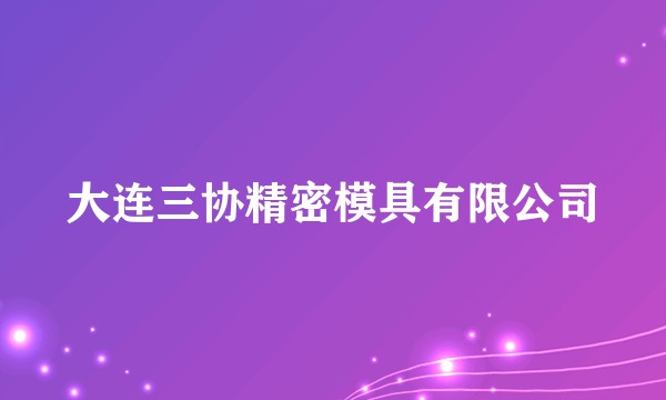 大连三协精密模具有限公司