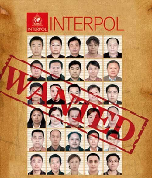 国际刑警红色通缉令名单