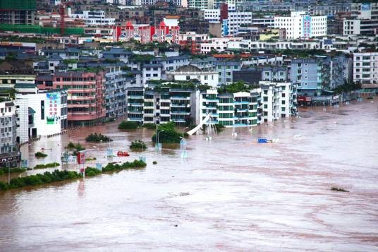 四川广安特大洪水