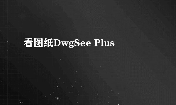 看图纸DwgSee Plus