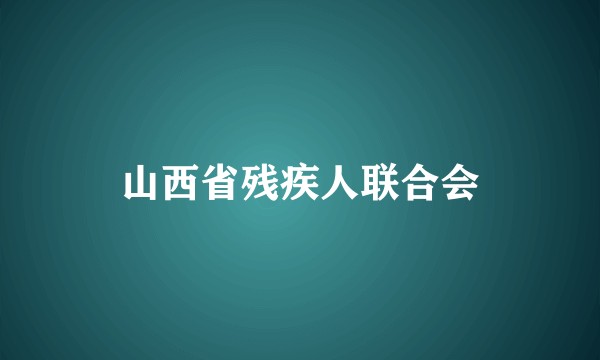 山西省残疾人联合会