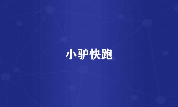 小驴快跑