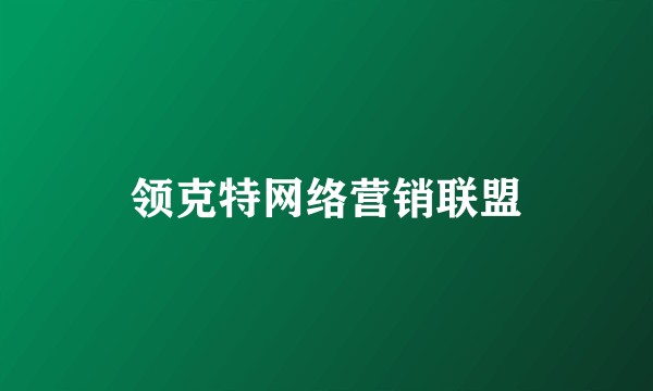 领克特网络营销联盟