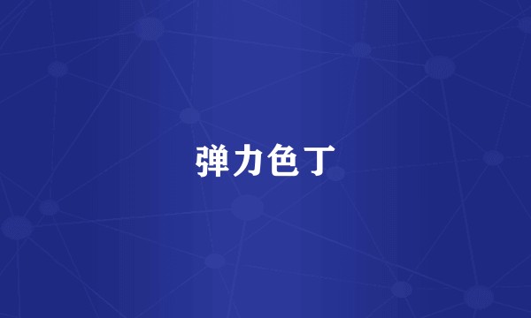 弹力色丁