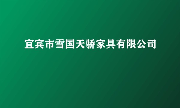 宜宾市雪国天骄家具有限公司