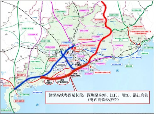 粤西沿海高铁经济带