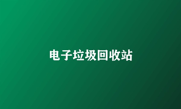 电子垃圾回收站