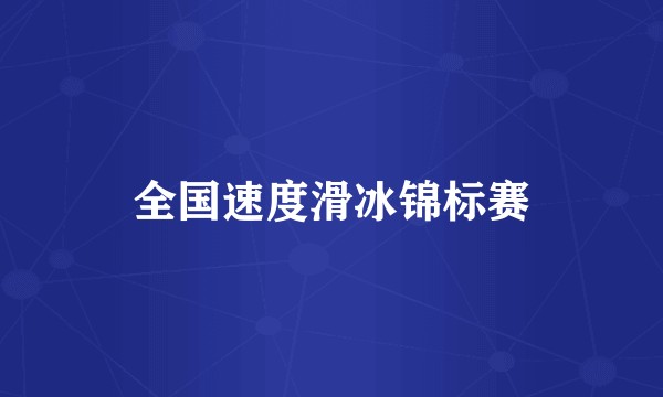 全国速度滑冰锦标赛