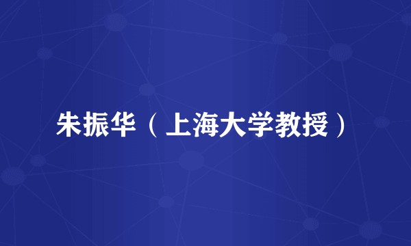 朱振华（上海大学教授）