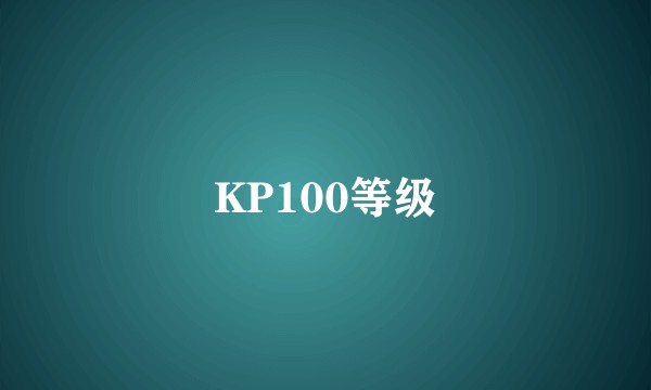 KP100等级