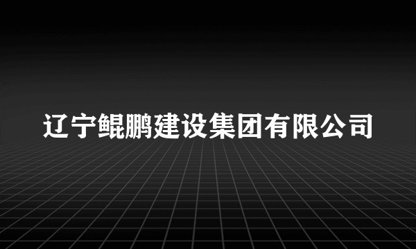 辽宁鲲鹏建设集团有限公司