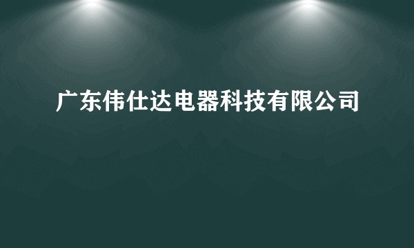 广东伟仕达电器科技有限公司