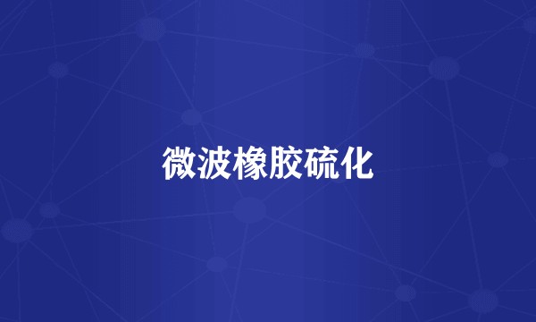 微波橡胶硫化