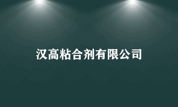 汉高粘合剂有限公司