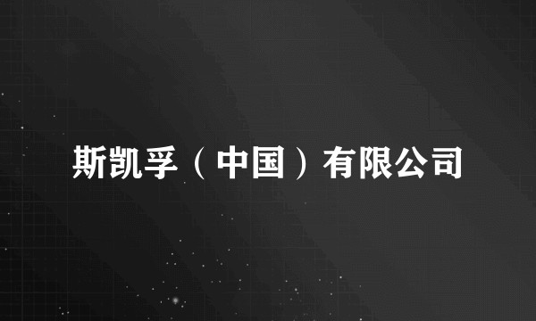 斯凯孚(中国)有限公司