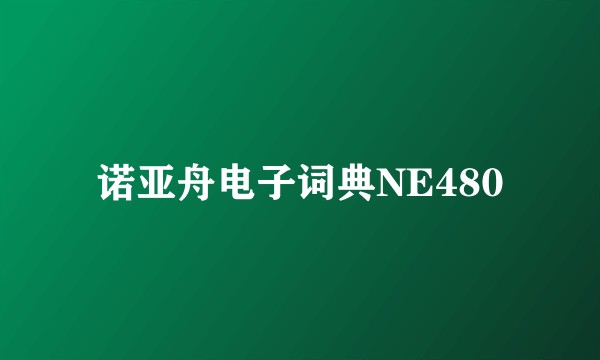诺亚舟电子词典NE480