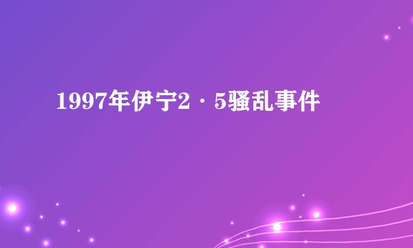 1997年伊宁2·5骚乱事件