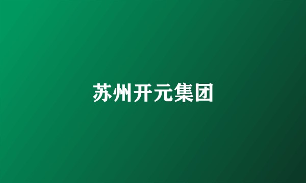 苏州开元集团