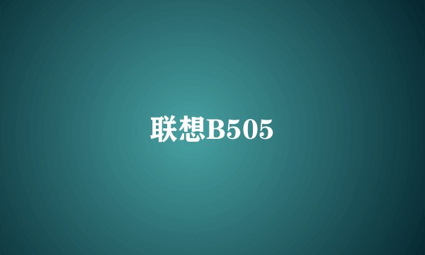 联想B505