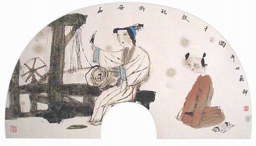 孟母教子勤学